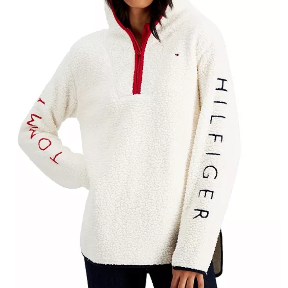 NWT Tommy Hilfiger Sherpa 3/4 Zip